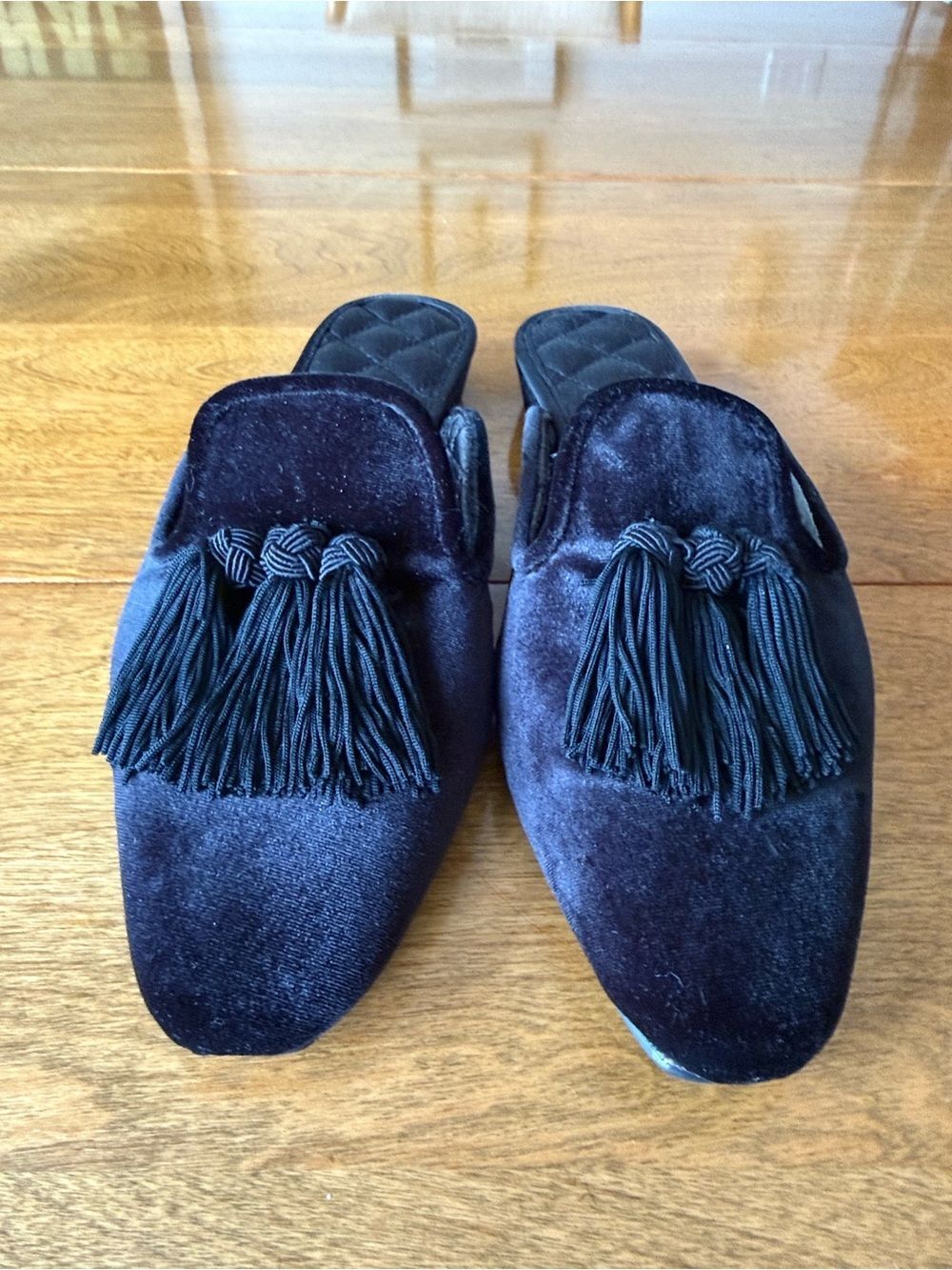 Luxe Me Now velvet slippers